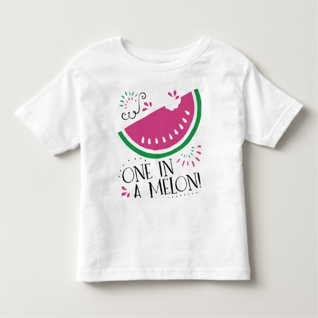 Camiseta De Bebé Sandía una en un melón para el bebé (Anverso)