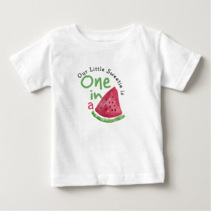 Camiseta De Bebé sandía uno en un Melón primer cumpleaños