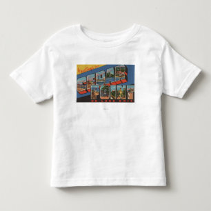 Camiseta De Bebé Sandusky, Ohio - el lago Erie - punto del cedro