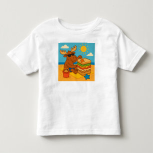 Camiseta De Bebé Sandy Snacks & Sunny Backs – Alce Divertido de Ver