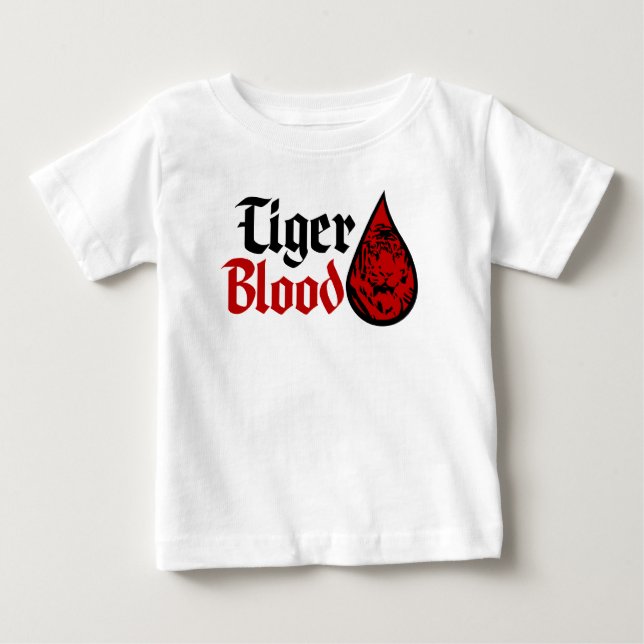 Camiseta De Bebé Sangre del tigre (Anverso)