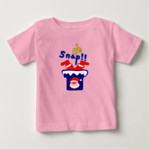 Camiseta De Bebé ¡🎅! Sanp, Santa Atrapada en un Orgánico para el N
