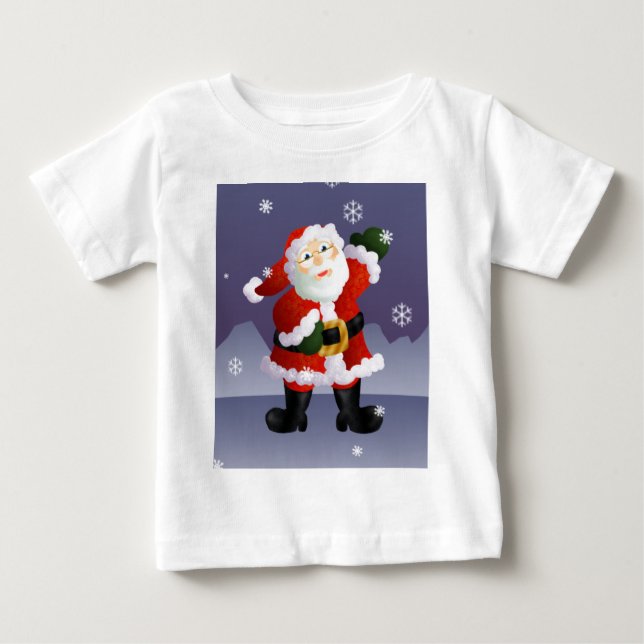 Camiseta De Bebé Santa (Anverso)