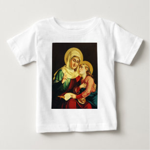 Camiseta De Bebé Santa Ana y la Virgen María