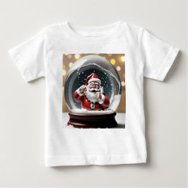 Camiseta De Bebé Santa atascada en un Navidad gracioso del Globe de
