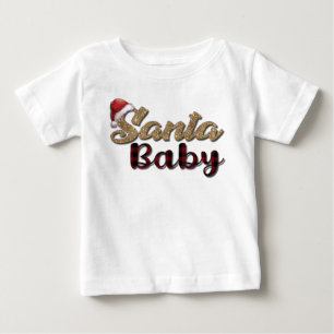 Camiseta De Bebé Santa Baby