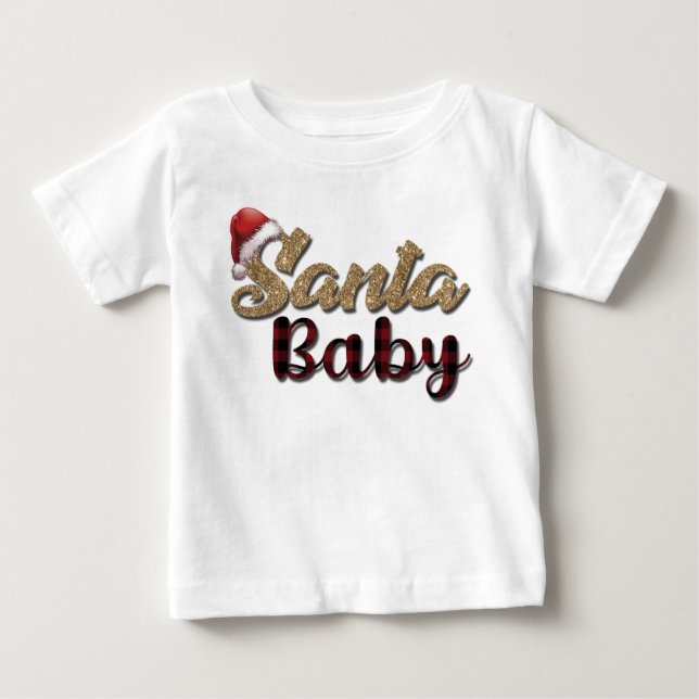 Camiseta De Bebé Santa Baby (Anverso)