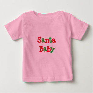 CAMISETA DE BEBÉ SANTA BABY INFANT CREEPER (ROSA)