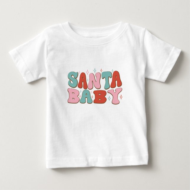 Camiseta De Bebé Santa Bebé - Navidades (Anverso)