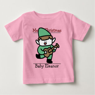 Camiseta De Bebé santa, bebé primer bebé de Navidad