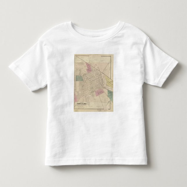 Camiseta De Bebé Santa Clara, CA (Anverso)