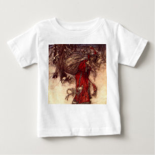 Camiseta De Bebé Santa Claus Arthur Rackham