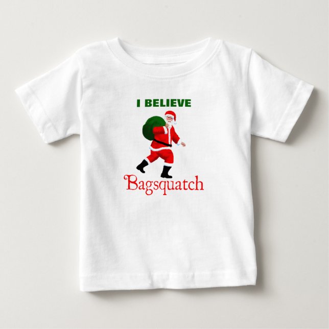 Camiseta De Bebé Santa Claus - Bagsquatch (Anverso)