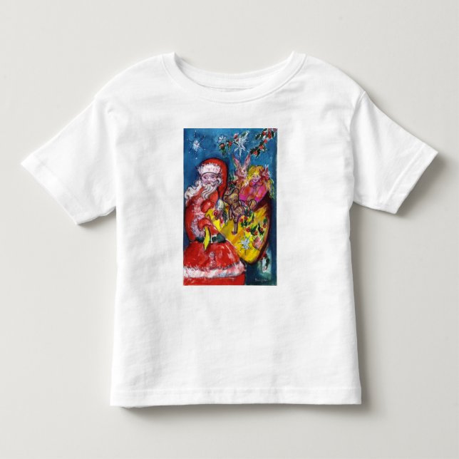 CAMISETA DE BEBÉ SANTA CLAUS CON REGALOS (Anverso)