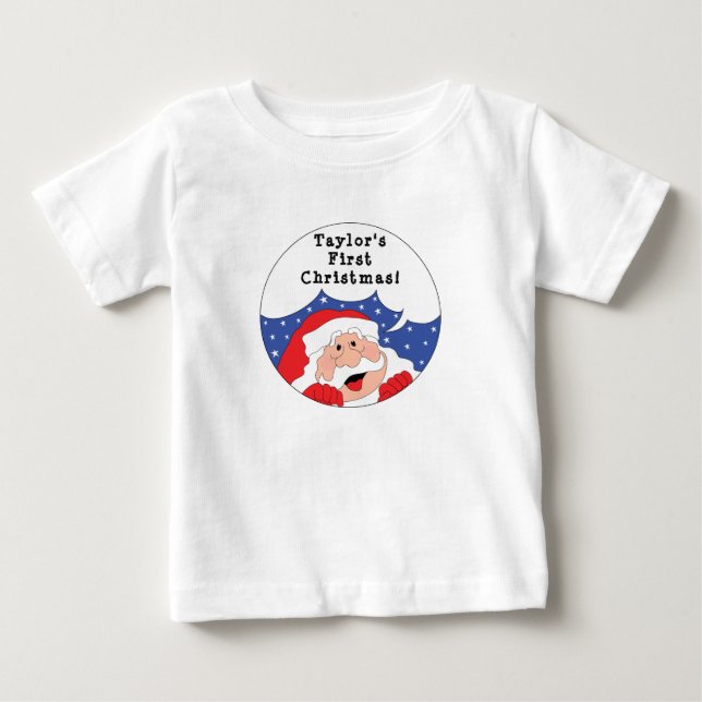 Camiseta De Bebé Santa Claus dice (Anverso)