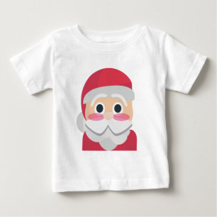 Camiseta De Bebé santa claus emoji