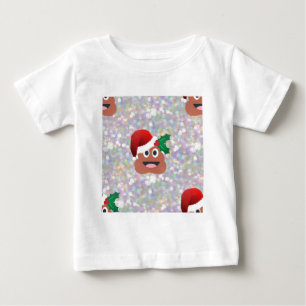 Camiseta De Bebé santa claus emoji