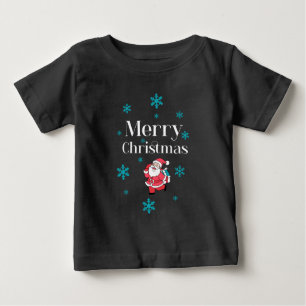 Camiseta De Bebé Santa Claus Feliz Navidad
