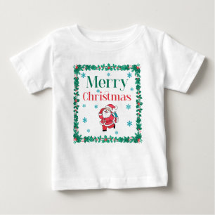 Camiseta De Bebé Santa Claus Feliz Navidad