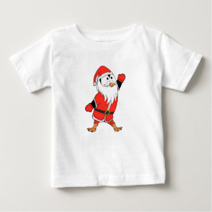Camiseta De Bebé Santa Claus Penguin lista para Navidades
