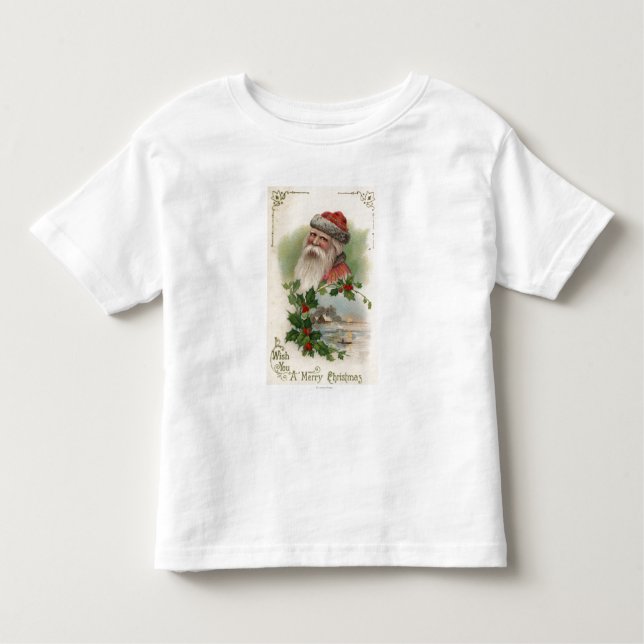 Camiseta De Bebé Santa con una escena del lago (Anverso)