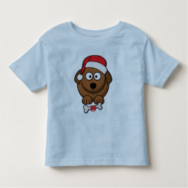Camiseta De Bebé Santa Dog