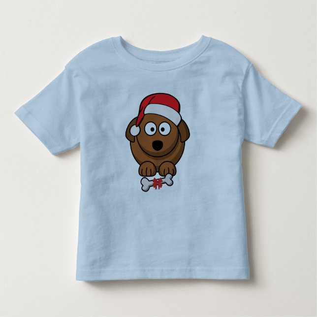 Camiseta De Bebé Santa Dog (Anverso)