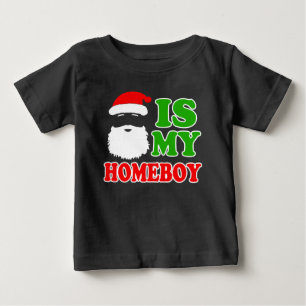 Camiseta De Bebé Santa es mi bebé Navidades graciosos de Homeboy