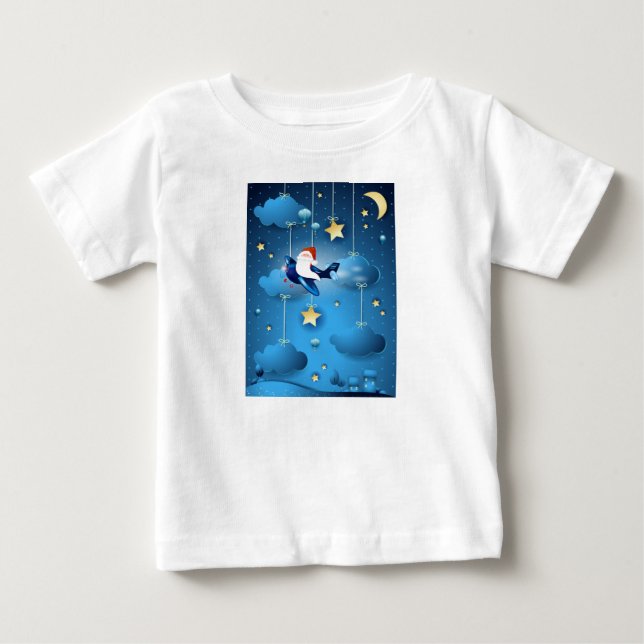 Camiseta De Bebé Santa está llegando (Anverso)