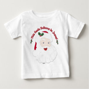 Camiseta De Bebé Santa Estilo Vintage Este Santa Cree En Jesús