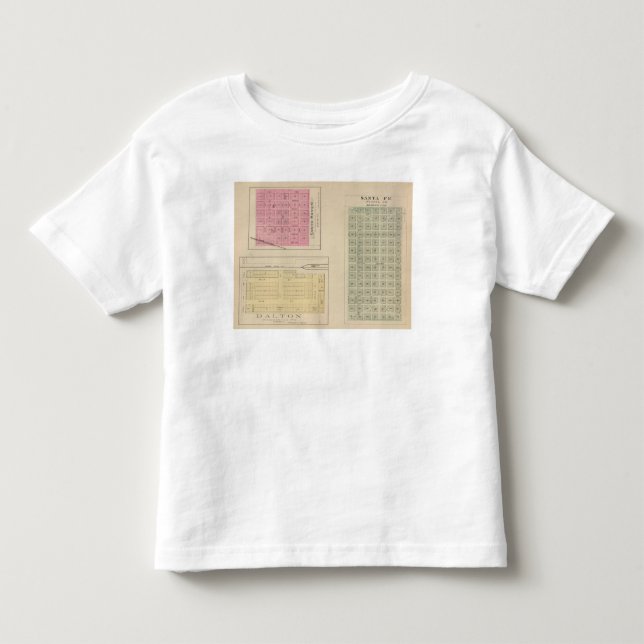 Camiseta De Bebé Santa Fe, Dalton, y asilo del sur, Kansas (Anverso)