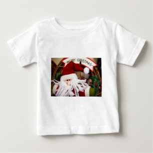 CAMISETA DE BEBÉ SANTA FELICIDADES EN LAS FIESTAS