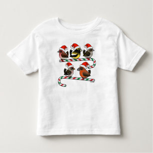 Camiseta De Bebé Santa Finches