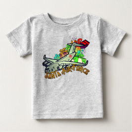 Camiseta De Bebé Santa, Fuerza Aérea, Ejército