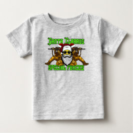 Camiseta De Bebé Santa, fuerzas especiales, ejército