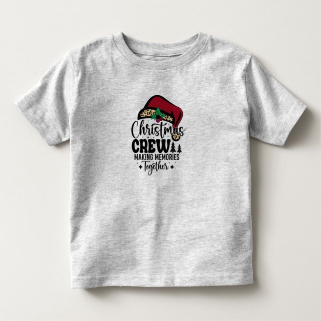 Camiseta De Bebé Santa Hat Christmas Crew Matching Family (Anverso)