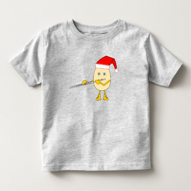 Camiseta De Bebé Santa Hat Flute Egghead (Anverso)