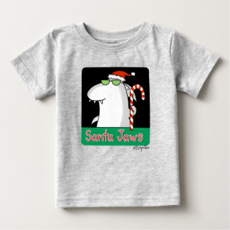 Camiseta De Bebé Santa Jaws