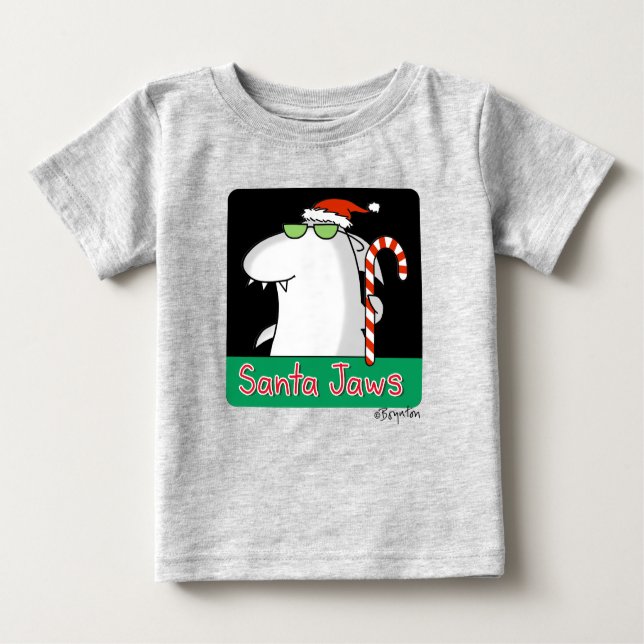 Camiseta De Bebé Santa Jaws (Anverso)