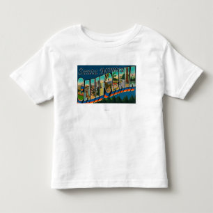Camiseta De Bebé Santa Mónica, California - escenas grandes de la