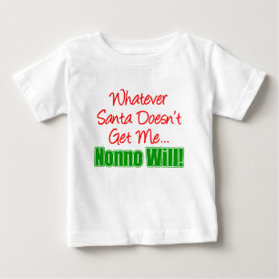 Camiseta De Bebé Santa no es voluntad