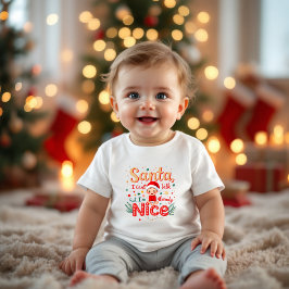 Camiseta De Bebé Santa no puedo hablar, ya estoy bien - bebé gracio