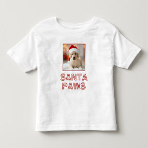 Camiseta De Bebé Santa Paws - Personalizados Navidades amantes de l