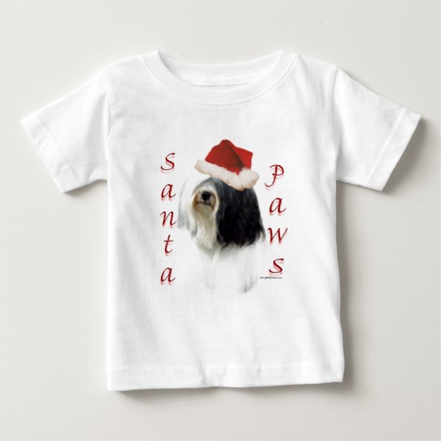 Camiseta De Bebé Santa Paws, un territorio tibetano (Anverso)