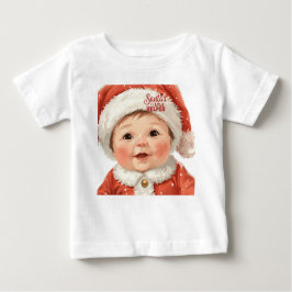 Camiseta De Bebé Santa’s Little Helper Baby Shirt | Cute Christmas
