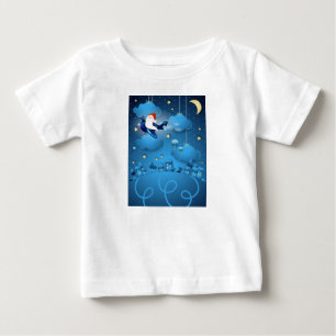 Camiseta De Bebé Santa se acerca la camiseta del bebé