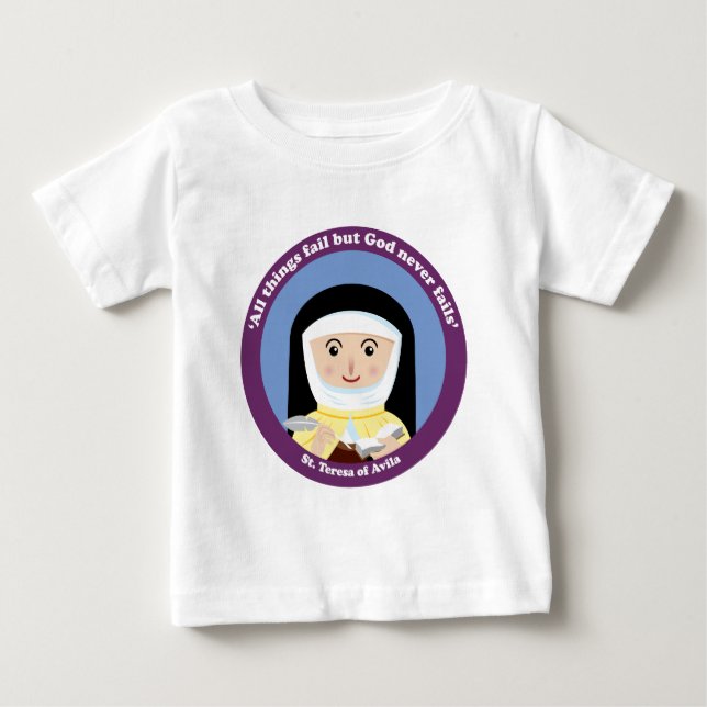 Camiseta De Bebé Santa Teresa de Ávila (Anverso)