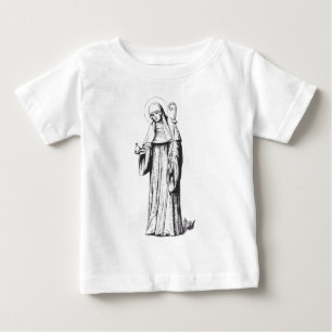 Camiseta De Bebé Santa Walpurga misionera medieval anglosajona