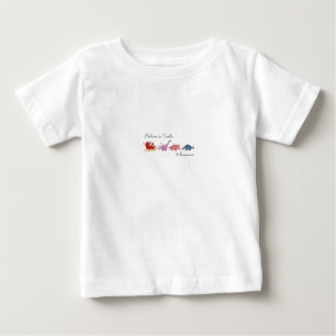 Camiseta De Bebé "Santa y Dinosaurios Magia"