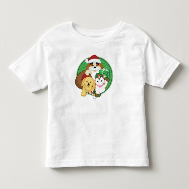 Camiseta De Bebé Santakinz y amigos (Anverso)